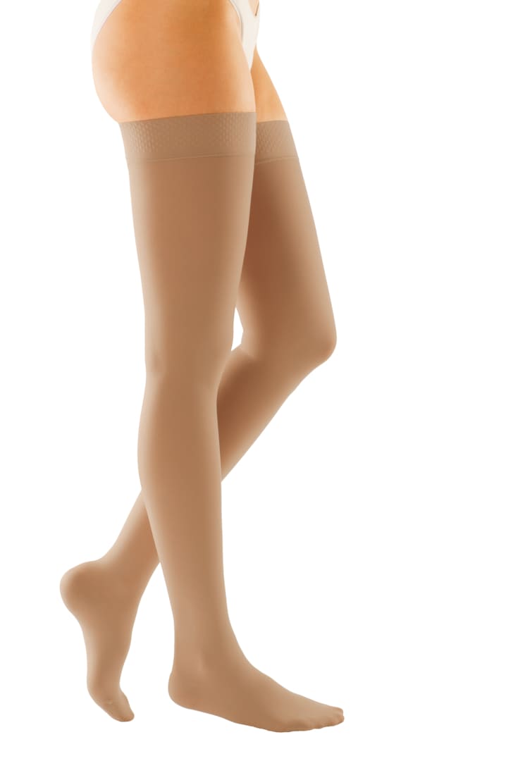 Компрессионные чулки duomed 2 класс компрессии с резинкой на силиконовой основе