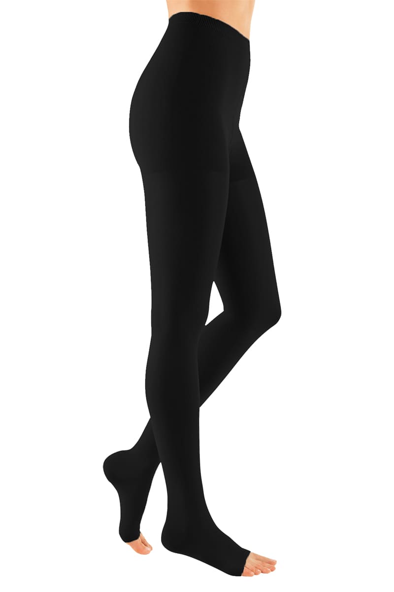 Компрессионные колготки duomed 2 класс компрессии с открытым носком