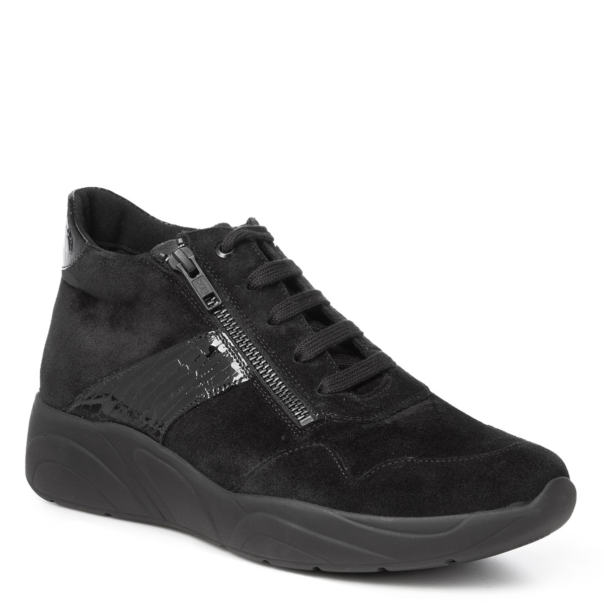 Женские высокие кроссовки Solidus Hills Stiefel черные кроссовки демисезонные женские the flexx чёрные