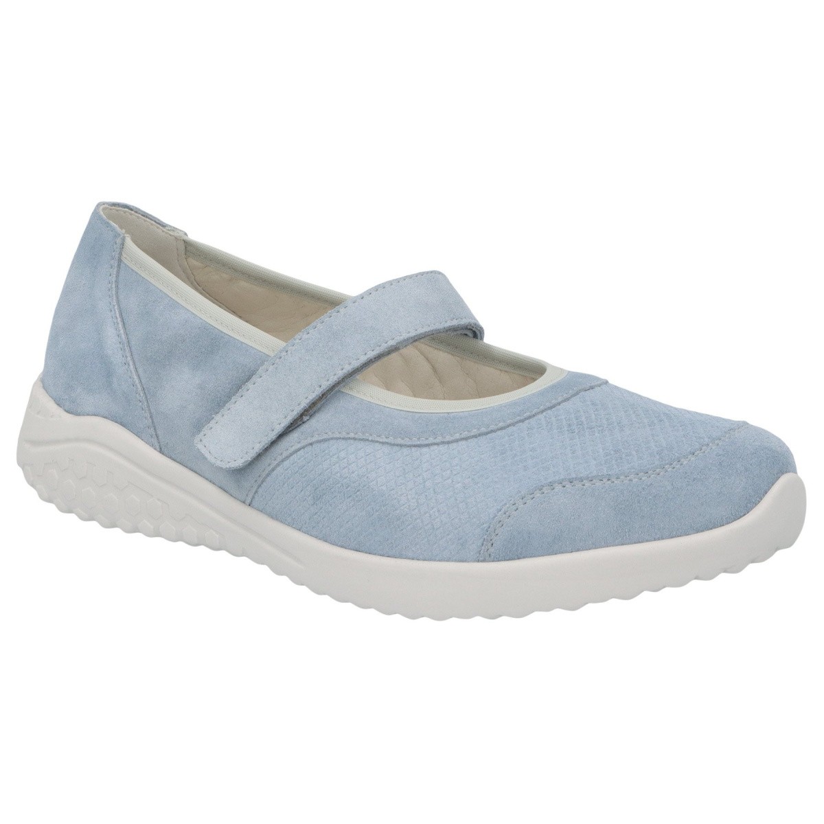 Женские туфли Solidus, модель Мэри Джейн на колодке Kyle (линия Solicare Soft), голубой