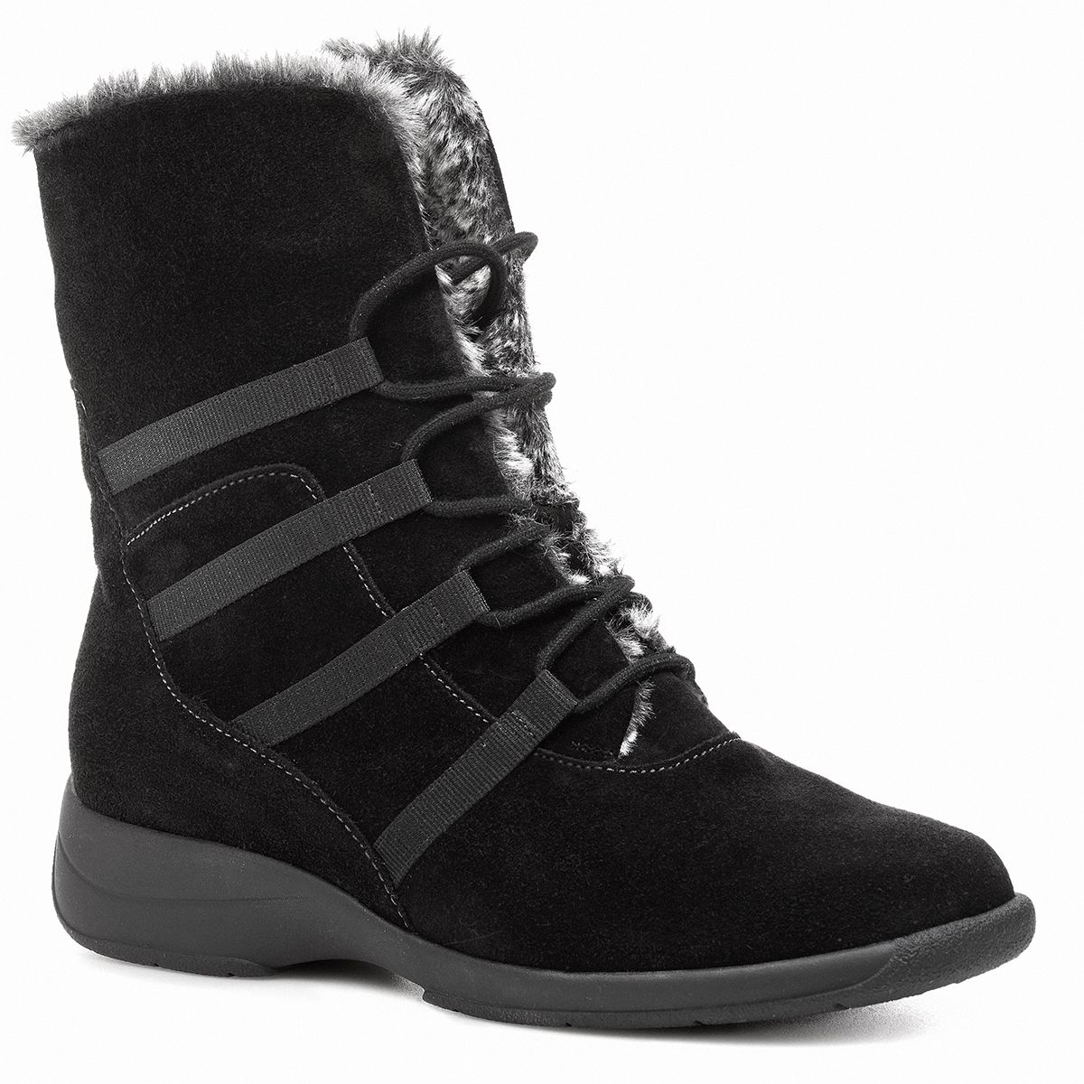 женские зимние ботинки kalea stiefel solidus черные Женские зимние полусапоги Solidus Mary Stiefel черные