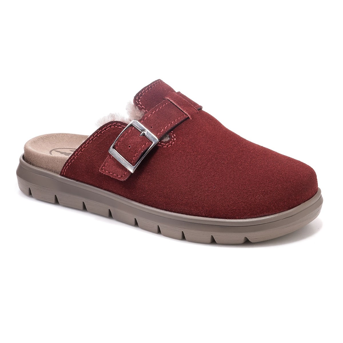 Женские сабо всесезонные Iller, Frankenschuhe, бордовый