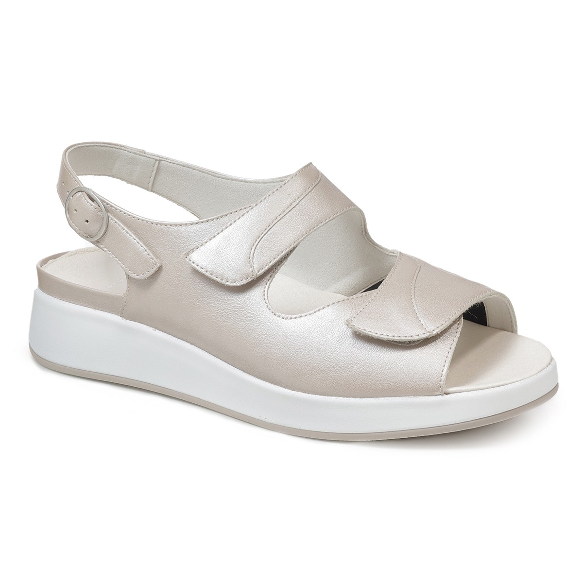 женские туфли мэри джейн kate линия solicare soft solidus бело серебристые Женские сандалии Solidus, Hannah (Solicare Soft), бежевые