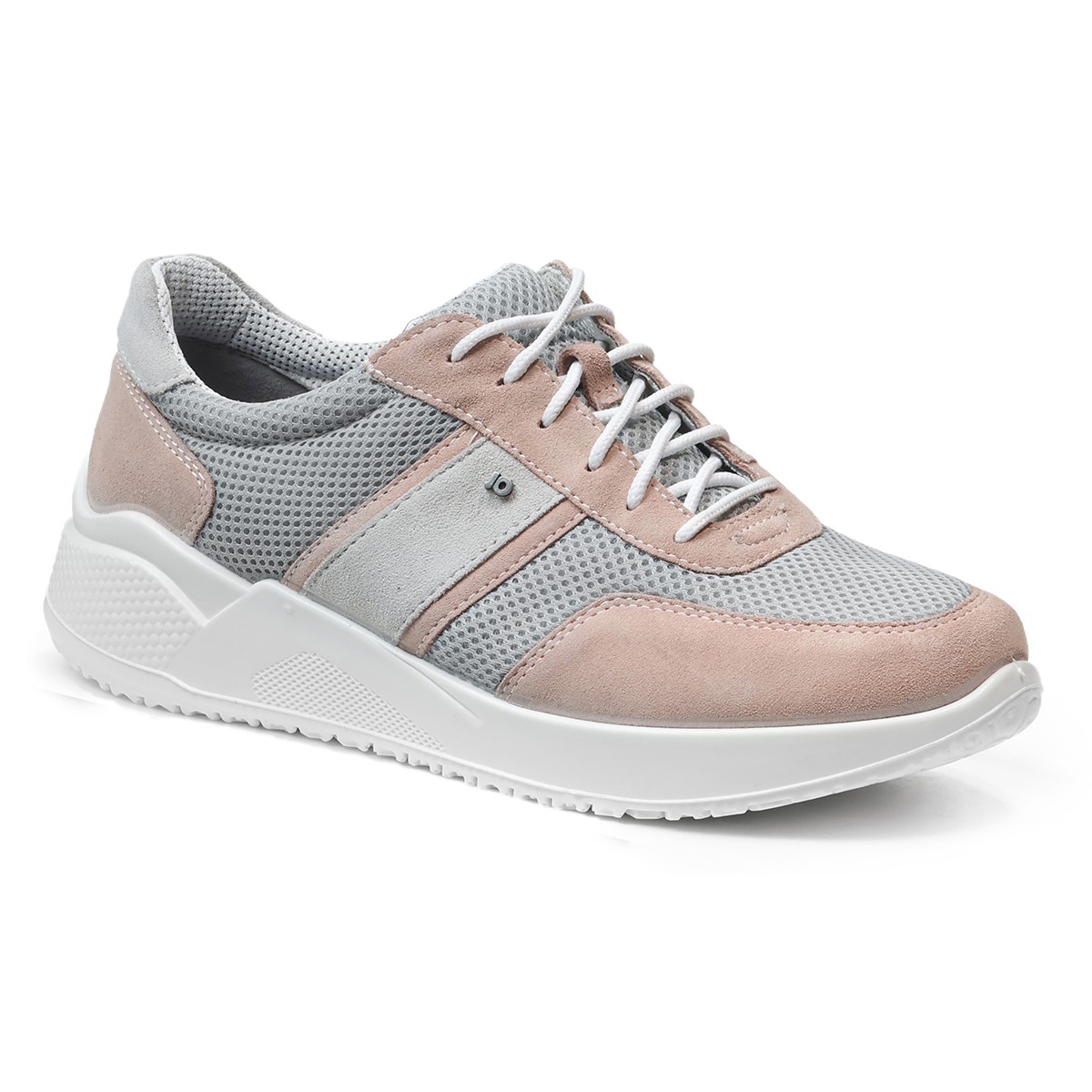 Женские кроссовки Sneaker 21, Jomos, серые с пудрово-розовым 42918
