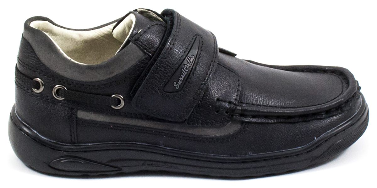 Полуботинки демисезонные для мальчика Sursil-Ortho чёрные туфли мери джейн демисезонные для девочки sursil ortho чёрные