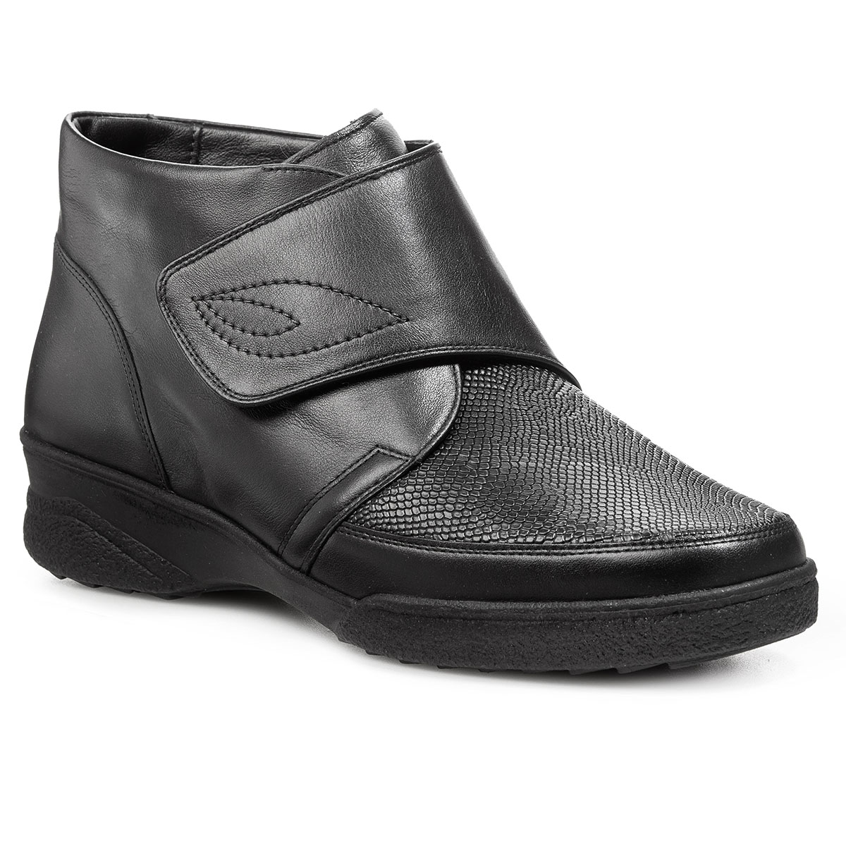 Женские ботинки Solidus Hedda Stiefel (Solicare Soft) черные полуботинки демисезонные женские solidus hedda solicare soft чёрные
