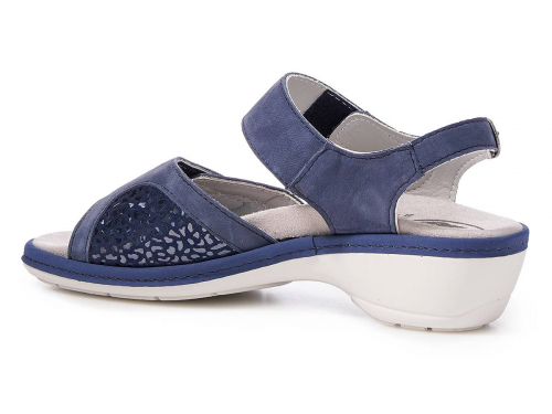 Женские босоножки Frankenschuhe Leine синие фото 2