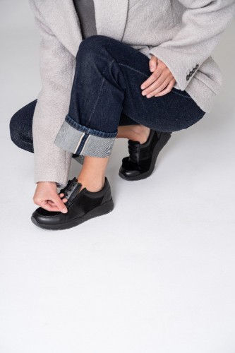 Женские кроссовки Solidus Mia (Solicare Soft), черные фото 2