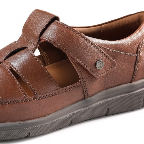 Мужские летние туфли Hardy, Solidus, коричневые фото 2