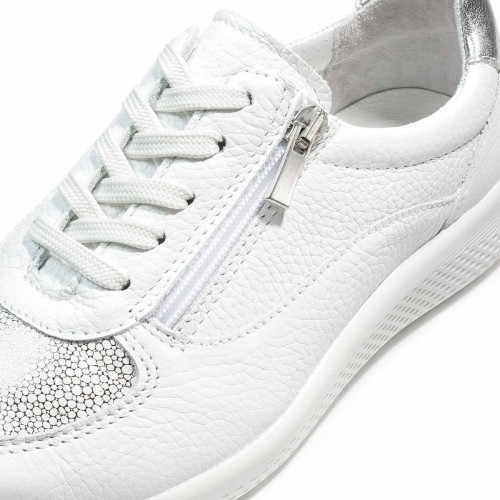 Женские демисезонные кроссовки Enns, Frankenschuhe, белый, серебристый фото 10