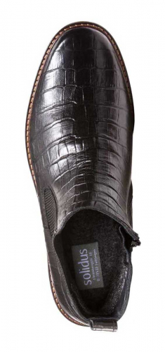 Ботинки челси демисезонные Solidus Kinga Stiefel чёрные фото 5