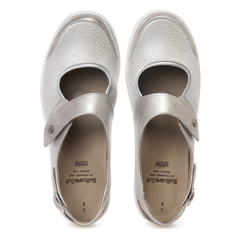 Женские туфли Heaven, линия Solicare Soft, Solidus, серый металлик фото 3