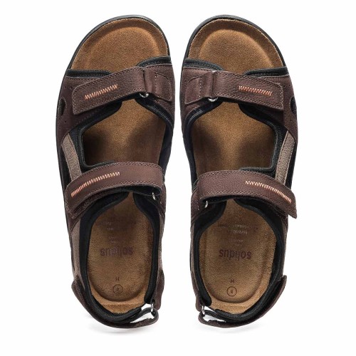 Мужские сандалии Solidus, Man Special, коричневый, серый фото 3