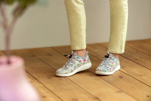 Женские кроссовки Jomos из комбинации замши и сетчатого материала фото 10