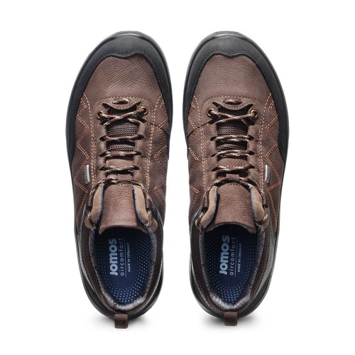 Демисезонные мужские полуботинки Trekking, Jomos, коричневый, черный фото 5