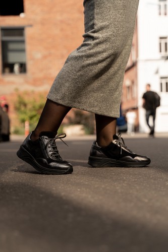 Женские кроссовки Karma, Solidus, черный + серебристый металлик фото 11