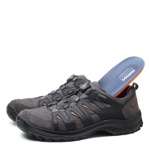 Мужские кроссовки треккинговые с мембраной Adventure, Jomos, темно-серые фото 2