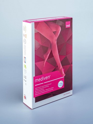 Компрессионные чулки mediven comfort 2 класс компрессии с открытым носком и силиконовой резинкой фото 7