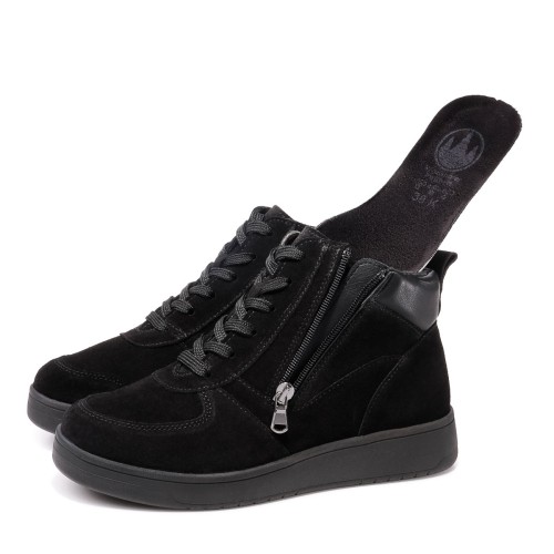 Женские демисезонные ботинки Ziller, Frankenschuhe, черный фото 7