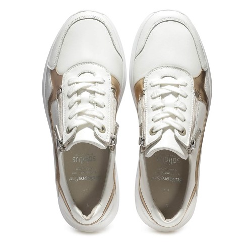 Женские кроссовки Kitty, линия Solicare Soft, Solidus, белый, золотистый фото 5