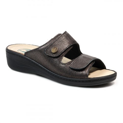 Сабо женские  Eder, Frankenschuhe, зернистый металлик