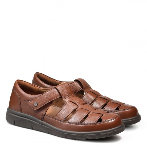 Мужские летние туфли Hardy, Solidus, коричневые фото 7