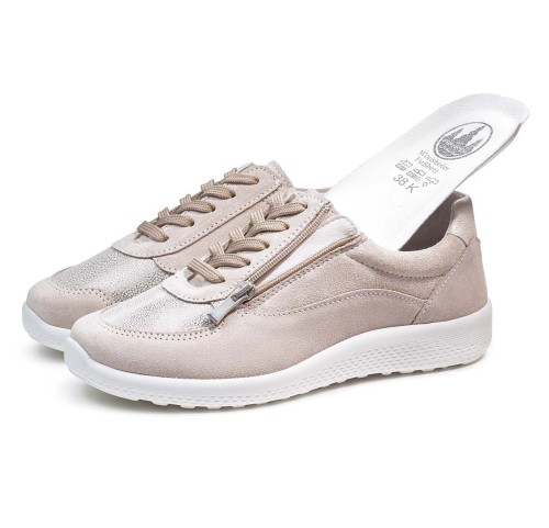 Женские демисезонные кроссовки Enns, Frankenschuhe, бежевый фото 9