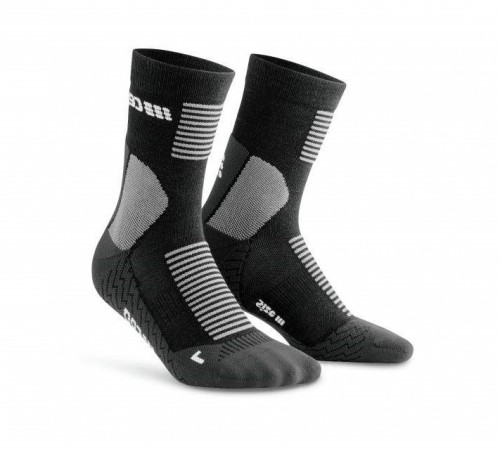 Мужские компрессионные носки CEP с шерстью мериноса для бега