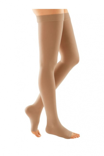 Компрессионные чулки duomed 2 класс компрессии с открытым носком