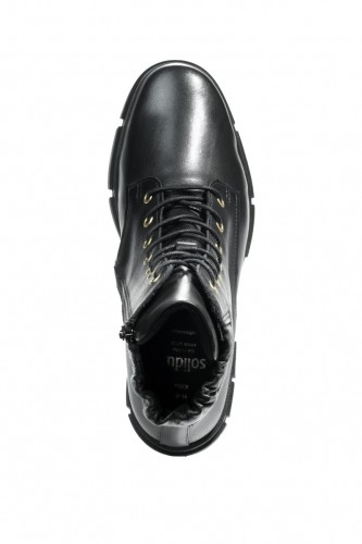 Женские ботинки на шнуровке Kibu Stiefel, Solidus, черные фото 3