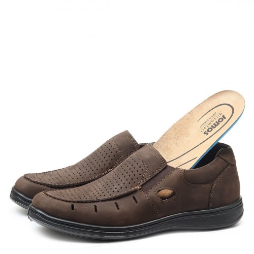 Мужские летние туфли Credo, Jomos, коричневые фото 2