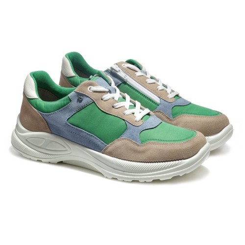 Демисезонные женские кроссовки D-Jomotion, Jomos, бежевый, зеленый, голубой фото 11