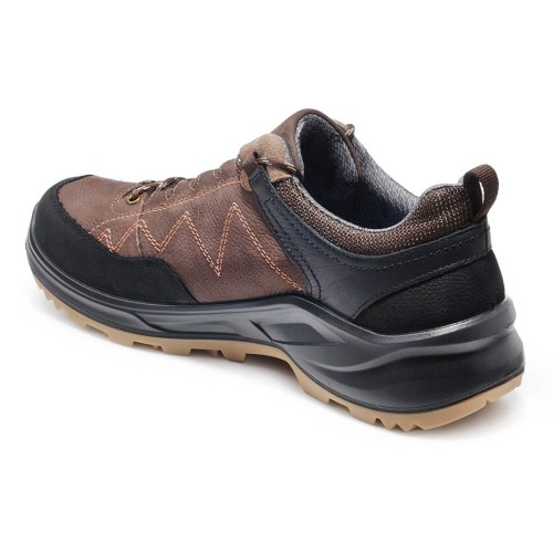 Демисезонные мужские полуботинки Trekking, Jomos, коричневый, черный фото 3