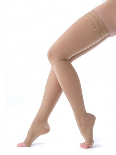 Компрессионные чулки mediven comfort 2 класс компрессии с открытым носком и силиконовой резинкой фото 3