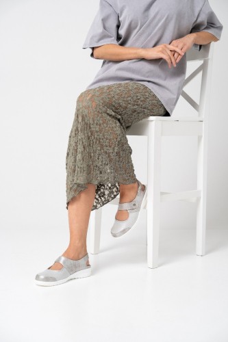 Женские туфли Heaven, линия Solicare Soft, Solidus, серый металлик фото 4