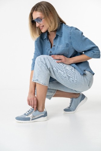 Женские кроссовки Kyle (линия Solicare Soft), Solidus, голубой, белый, серебристый фото 12