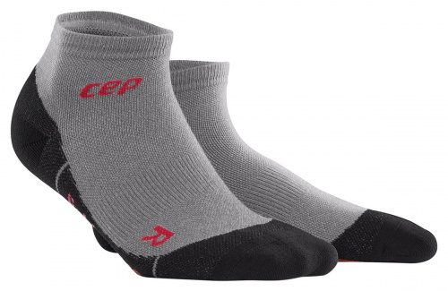 Мужские компрессионные короткие носки CEP с шерстью мериноса для активного отдыха на природе тонкие