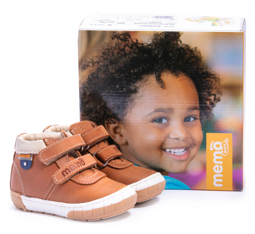 Ботинки демисезонные детские MEMO АЛВИН коричневые фото 6
