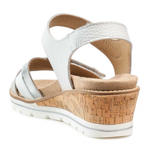 Женские босоножки Mondsee, Frankenschuhe, белый, серебристый фото 5