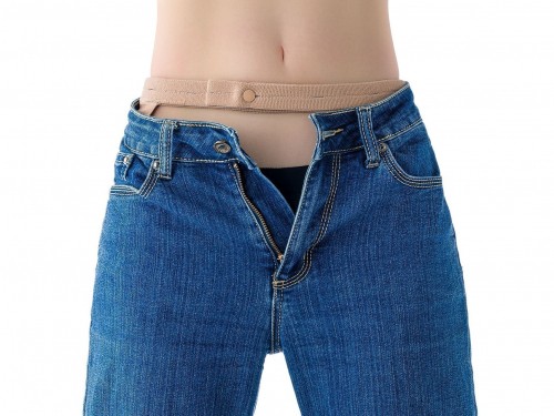 Компрессионный чулок duomed 2 класс компрессии с открытым носком и застёжкой на талии фото 9