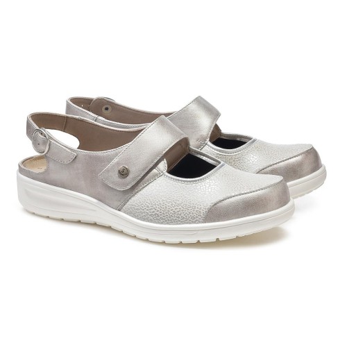 Женские туфли Heaven, линия Solicare Soft, Solidus, серый металлик фото 10