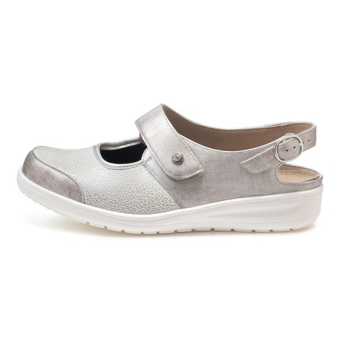 Женские туфли Heaven, линия Solicare Soft, Solidus, серый металлик фото 4