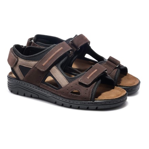 Мужские сандалии Solidus, Man Special, коричневый, серый фото 9