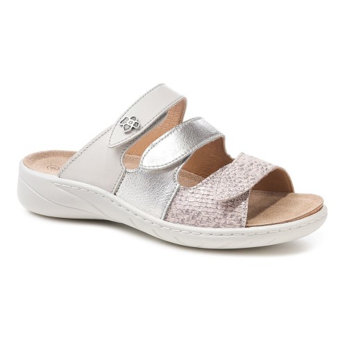 Женские сабо Wellness Special, Solidus, молочный, серебристый