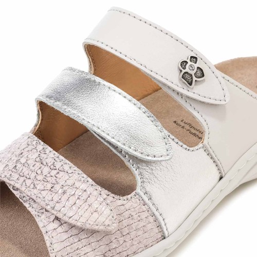 Женские сабо Wellness Special, Solidus, молочный, серебристый фото 8