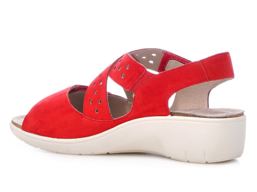 Женские сандалии Solidus Gina красные фото 2