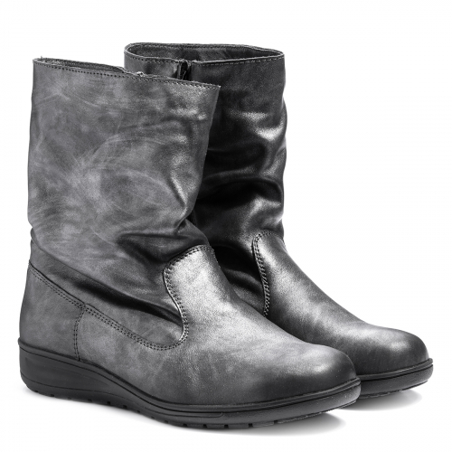 Полусапоги женские зимние Solidus Kate Stiefel серые фото 6