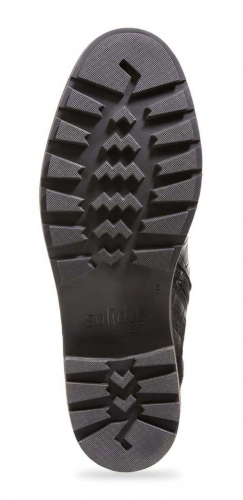 Ботинки на шнуровке женские демисезонные Solidus Kinga Stiefel чёрные фото 5