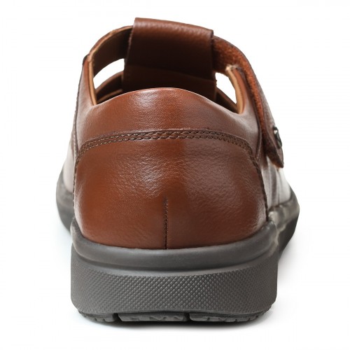 Мужские летние туфли Hardy, Solidus, коричневые фото 4