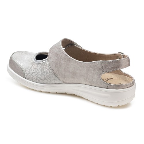 Женские туфли Heaven, линия Solicare Soft, Solidus, серый металлик фото 2
